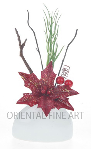 CR-58181-X 
POINSETTIA W / BERRIES